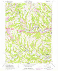 Lansing Ohio Historical topographic map, 1:24000 scale, 7.5 X 7.5 Minute, Year 1960