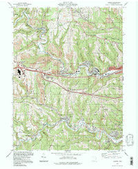 Lansing Ohio Historical topographic map, 1:24000 scale, 7.5 X 7.5 Minute, Year 1994