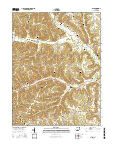 Latham Ohio Current topographic map, 1:24000 scale, 7.5 X 7.5 Minute, Year 2016