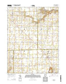 Laura Ohio Historical topographic map, 1:24000 scale, 7.5 X 7.5 Minute, Year 2013