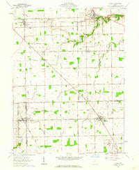 Laura Ohio Historical topographic map, 1:24000 scale, 7.5 X 7.5 Minute, Year 1961