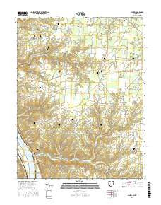 Laurel Ohio Current topographic map, 1:24000 scale, 7.5 X 7.5 Minute, Year 2016
