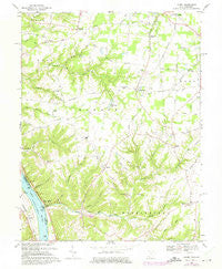 Laurel Ohio Historical topographic map, 1:24000 scale, 7.5 X 7.5 Minute, Year 1968