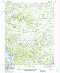 Laurel Ohio Historical topographic map, 1:24000 scale, 7.5 X 7.5 Minute, Year 1981
