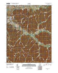 Laurelville Ohio Historical topographic map, 1:24000 scale, 7.5 X 7.5 Minute, Year 2010