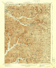 Laurelville Ohio Historical topographic map, 1:62500 scale, 15 X 15 Minute, Year 1912