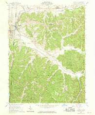 Laurelville Ohio Historical topographic map, 1:24000 scale, 7.5 X 7.5 Minute, Year 1961