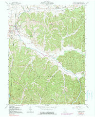 Laurelville Ohio Historical topographic map, 1:24000 scale, 7.5 X 7.5 Minute, Year 1961