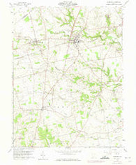 Leesburg Ohio Historical topographic map, 1:24000 scale, 7.5 X 7.5 Minute, Year 1960