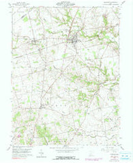 Leesburg Ohio Historical topographic map, 1:24000 scale, 7.5 X 7.5 Minute, Year 1960