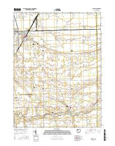 Leipsic Ohio Current topographic map, 1:24000 scale, 7.5 X 7.5 Minute, Year 2016