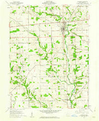 Lewisburg Ohio Historical topographic map, 1:24000 scale, 7.5 X 7.5 Minute, Year 1961