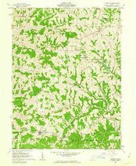 Lewisville Ohio Historical topographic map, 1:24000 scale, 7.5 X 7.5 Minute, Year 1961