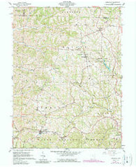 Lewisville Ohio Historical topographic map, 1:24000 scale, 7.5 X 7.5 Minute, Year 1961