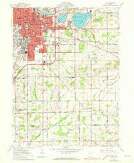 Lima Ohio Historical topographic map, 1:24000 scale, 7.5 X 7.5 Minute, Year 1961