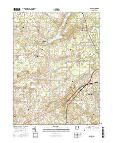 Limaville Ohio Current topographic map, 1:24000 scale, 7.5 X 7.5 Minute, Year 2016