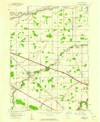 Lindsey Ohio Historical topographic map, 1:24000 scale, 7.5 X 7.5 Minute, Year 1957
