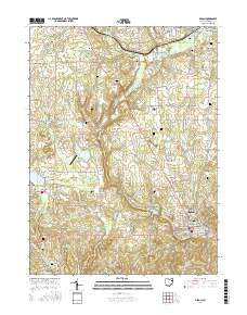 Lisbon Ohio Current topographic map, 1:24000 scale, 7.5 X 7.5 Minute, Year 2016