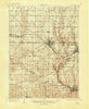 Lisbon Ohio Historical topographic map, 1:62500 scale, 15 X 15 Minute, Year 1909