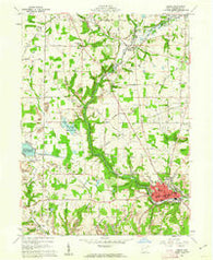 Lisbon Ohio Historical topographic map, 1:24000 scale, 7.5 X 7.5 Minute, Year 1960