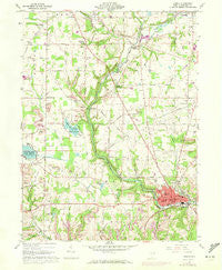 Lisbon Ohio Historical topographic map, 1:24000 scale, 7.5 X 7.5 Minute, Year 1960