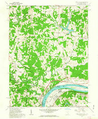 Little Hocking Ohio Historical topographic map, 1:24000 scale, 7.5 X 7.5 Minute, Year 1961