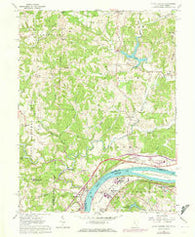 Little Hocking Ohio Historical topographic map, 1:24000 scale, 7.5 X 7.5 Minute, Year 1961