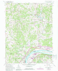 Little Hocking Ohio Historical topographic map, 1:24000 scale, 7.5 X 7.5 Minute, Year 1961