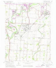 Lockbourne Ohio Historical topographic map, 1:24000 scale, 7.5 X 7.5 Minute, Year 1964