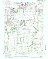 Lockbourne Ohio Historical topographic map, 1:24000 scale, 7.5 X 7.5 Minute, Year 1964