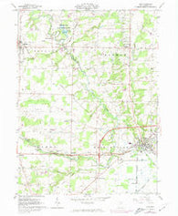 Lodi Ohio Historical topographic map, 1:24000 scale, 7.5 X 7.5 Minute, Year 1961