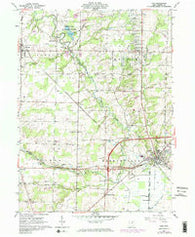 Lodi Ohio Historical topographic map, 1:24000 scale, 7.5 X 7.5 Minute, Year 1961
