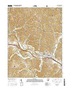 Logan Ohio Current topographic map, 1:24000 scale, 7.5 X 7.5 Minute, Year 2016