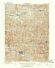 Logan Ohio Historical topographic map, 1:62500 scale, 15 X 15 Minute, Year 1907