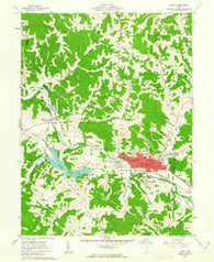 Logan Ohio Historical topographic map, 1:24000 scale, 7.5 X 7.5 Minute, Year 1961