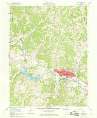 Logan Ohio Historical topographic map, 1:24000 scale, 7.5 X 7.5 Minute, Year 1961