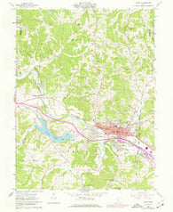 Logan Ohio Historical topographic map, 1:24000 scale, 7.5 X 7.5 Minute, Year 1961