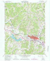 Logan Ohio Historical topographic map, 1:24000 scale, 7.5 X 7.5 Minute, Year 1961