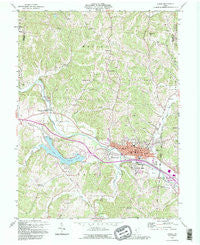Logan Ohio Historical topographic map, 1:24000 scale, 7.5 X 7.5 Minute, Year 1992