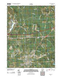 London Ohio Historical topographic map, 1:24000 scale, 7.5 X 7.5 Minute, Year 2010