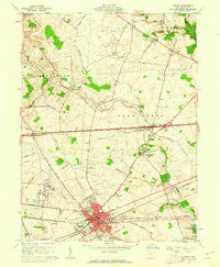 London Ohio Historical topographic map, 1:24000 scale, 7.5 X 7.5 Minute, Year 1961