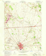London Ohio Historical topographic map, 1:24000 scale, 7.5 X 7.5 Minute, Year 1961