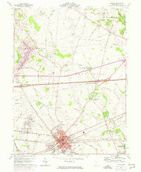 London Ohio Historical topographic map, 1:24000 scale, 7.5 X 7.5 Minute, Year 1961