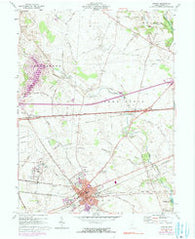 London Ohio Historical topographic map, 1:24000 scale, 7.5 X 7.5 Minute, Year 1961