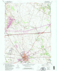 London Ohio Historical topographic map, 1:24000 scale, 7.5 X 7.5 Minute, Year 1961