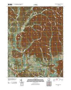 Londonderry Ohio Historical topographic map, 1:24000 scale, 7.5 X 7.5 Minute, Year 2010