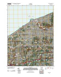 Lorain Ohio Historical topographic map, 1:24000 scale, 7.5 X 7.5 Minute, Year 2010