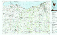 Lorain Ohio Historical topographic map, 1:100000 scale, 30 X 60 Minute, Year 1986