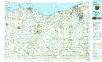 Lorain Ohio Historical topographic map, 1:100000 scale, 30 X 60 Minute, Year 1986