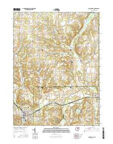 Loudonville Ohio Current topographic map, 1:24000 scale, 7.5 X 7.5 Minute, Year 2016